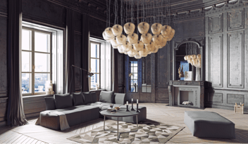 Luxusní obývák v nemovitosti